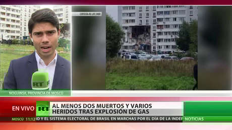 Explosión de gas destruye parcialmente un edificio residencial en una ciudad cercana a Moscú dejando varias víctimas