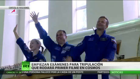 La tripulación rusa que rodará el primer largometraje en el cosmos pasa las últimas pruebas antes del viaje