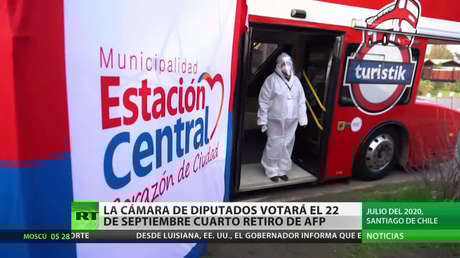 La Cámara de Diputados de Chile votará el 22 de septiembre el cuarto retiro de los fondos de pensiones