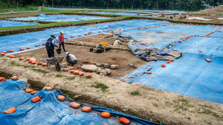 Hallan evidencia de sacrificios humanos en la base del 'castillo de la luna' coreano del siglo IV