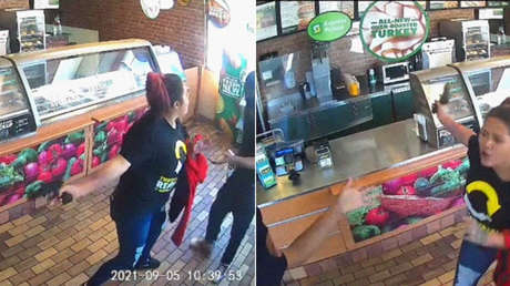 VIDEO: Empleada de un restaurante en EE.UU. ahuyenta a un ladrón armado y termina suspendida de su trabajo