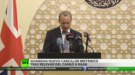 Nombran al nuevo canciller británico tras relevar del cargo a Dominic Raab