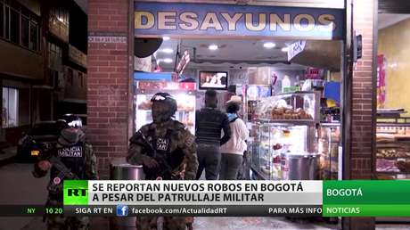 Se registran nuevos robos violentos en Bogotá pese al patrullaje militar
