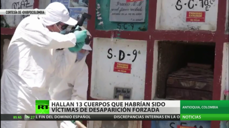 Colombia: Hallan 13 cuerpos de presuntas víctimas de desaparición forzada