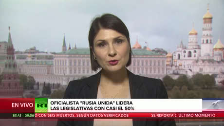 La oficialista 'Rusia Unida' lidera en las legislativas con casi el 50 % de los votos