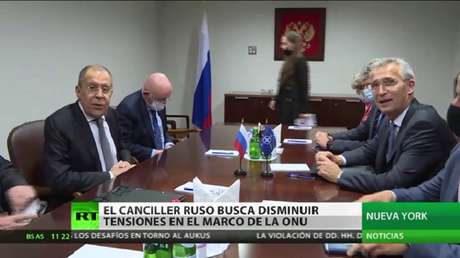 Lavrov se reúne con el secretario general de la OTAN en el marco de la Asamblea General de la ONU