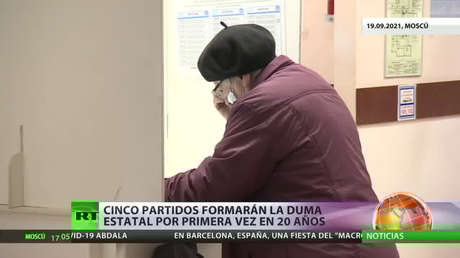 Cinco partidos formarán la Duma Estatal de Rusia por primera vez en más de 20 años