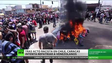 Caracas intenta repatriar a los venezolanos tras el acto racista en Chile