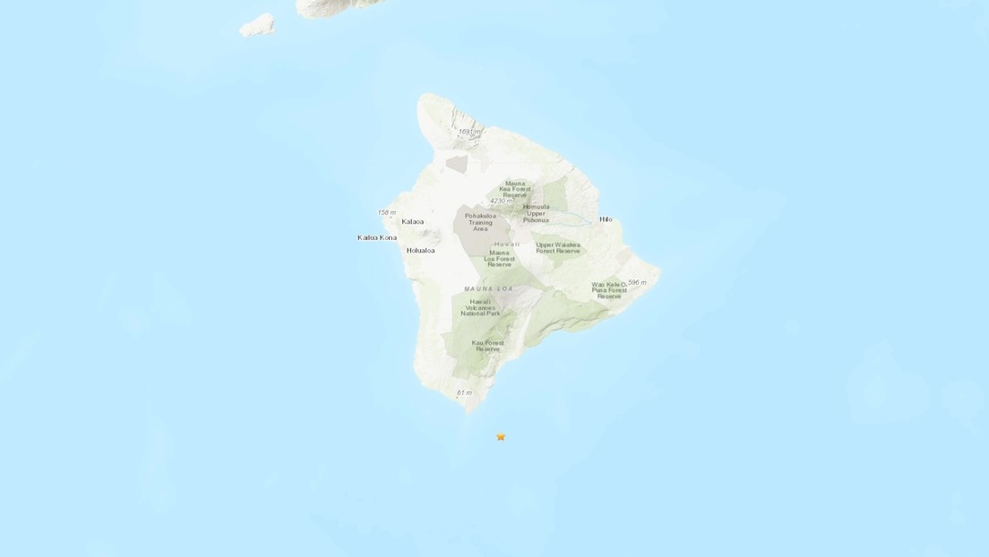 Un sismo de 6,2 se registra frente a las costas de Hawái