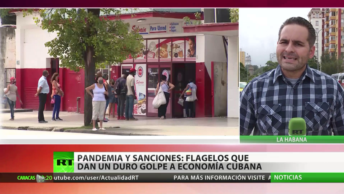 La economía cubana se contrae un 13 % por la reducción del turismo y por las sanciones de EE.UU.