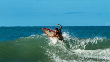 VIDEOS: Un dron graba a un tiburón nadando a escasos metros de un surfista desprevenido