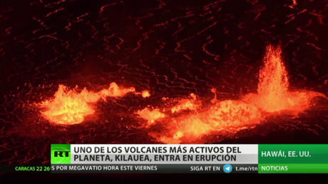 Uno de los volcanes más activos del planeta, el Kilauea, entra en erupción en Hawái