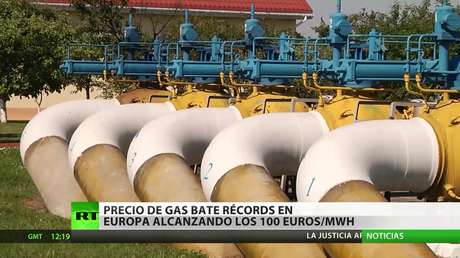 El precio de gas bate un nuevo récord en Europa alcanzando los 100 euros por MWh