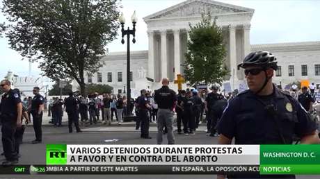 Manifestaciones en contra y a favor del aborto dejan varios detenidos en EE.UU.