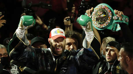 VIDEO:  El monumental festejo de victoria de Tyson Fury en un club nocturno de Las Vegas