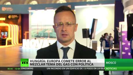 Hungría: Europa comete error al mezclar el tema del gas con la política