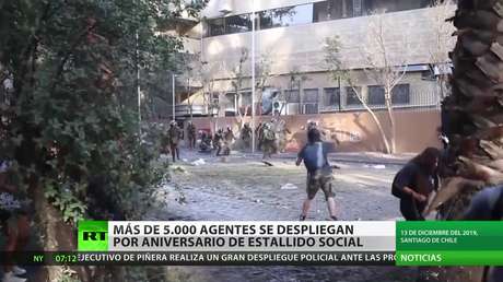 Chile: Más de 5.000 agentes se despliegan en el aniversario del estallido social de 2019