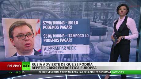 Rusia advierte de que se podría repetir crisis energética europea