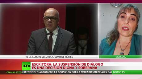 Escritora sobre la suspensión de diálogo entre el Gobierno de Venezuela y la oposición: Es una decisión digna y soberana