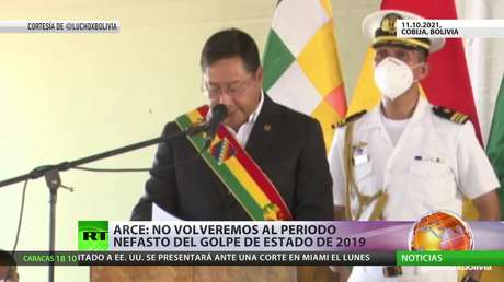 Arce: No volveremos al período nefasto del golpe de Estado de 2019