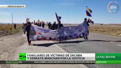 Familiares de víctimas de Sacaba y Senkata marchan exigiendo justicia en Bolivia