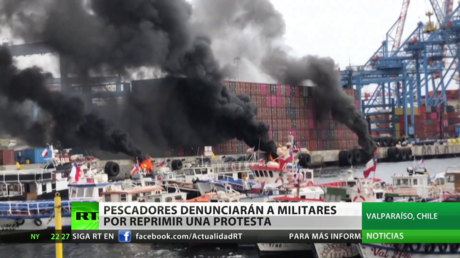 Pescadores presentarán una querella contra militares chilenos por reprimir una protesta
