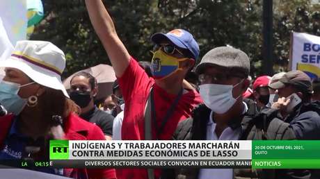 Indígenas y trabajadores ecuatorianos marcharán contra las medidas económicas de Lasso