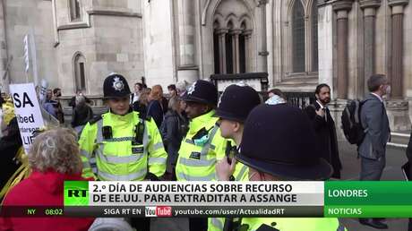 Segundo día de audiencias sobre el recurso de EE.UU. para extraditar a Julian Assange