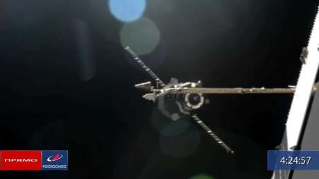 VIDEO: El carguero espacial ruso Progress MS-18 se acopla con éxito a la EEI