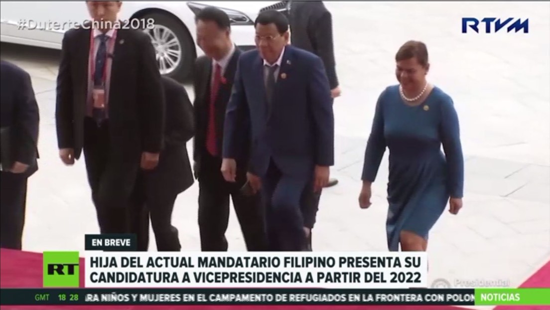Hija del líder de Filipinas presenta su candidatura a la vicepresidencia del país