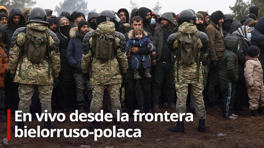 VIDEO: Migrantes acampan en la frontera entre Bielorrusia y Polonia