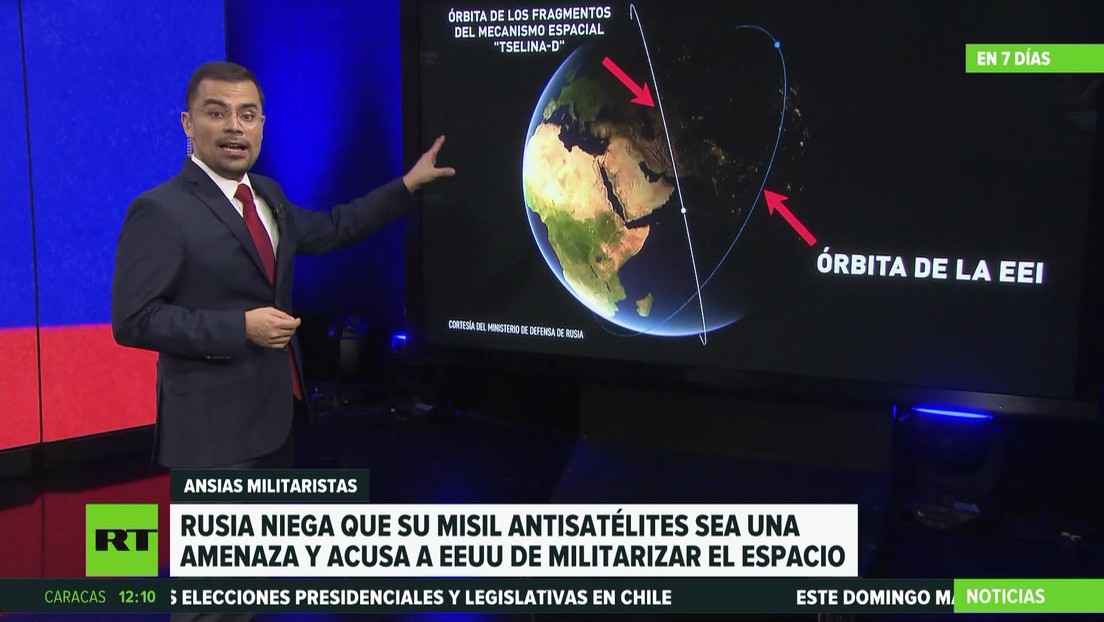 Rusia niega que su misil antesatélites sea una amenaza y acusa a EE.UU. de militarizar el espacio