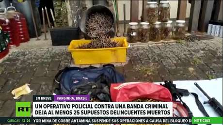Un operativo policial contra una supuesta banda de criminales deja al menos 25 muertos en Brasil