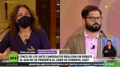 Cinco de los siete candidatos presidenciales participan en un nuevo debate de cara a las elecciones del 21 de noviembre en Chile