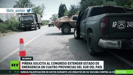 El presidente de Chile solicitará ante el Congreso extender el estado de emergencia en cuatro provincias