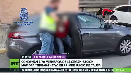 La Justicia italiana dicta sentencia para 70 miembros de la organización mafiosa 'Ndrangheta