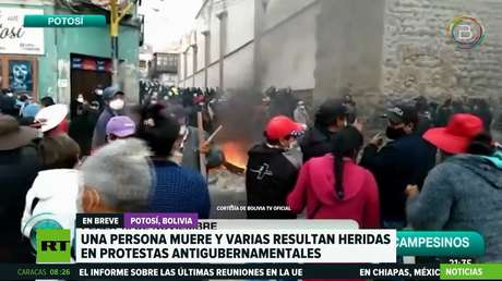 Protestas antigubernamentales en Bolivia dejan al menos  un muerto y varios heridos