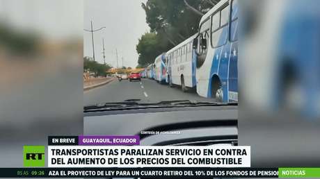 Paro de transportistas en Ecuador contra el aumento del precio del combustible
