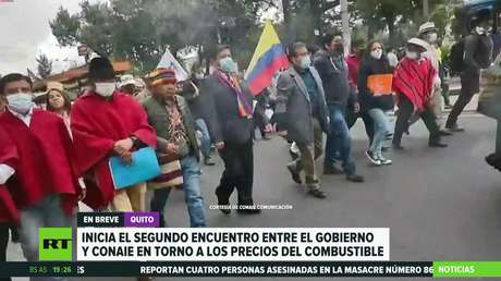 Ecuador: Comienza el segundo encuentro entre el Gobierno y la CONAIE sobre precios del combustible