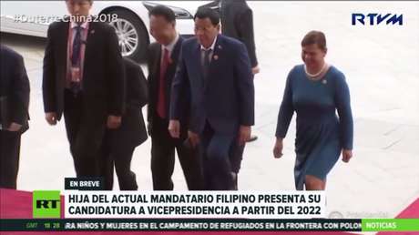 Hija del líder de Filipinas presenta su candidatura a la vicepresidencia del país