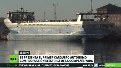 Noruega presenta el primer buque carguero autónomo y con propulsión eléctrica del mundo