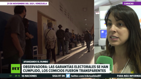 Observadora: Las garantías electorales en Venezuela se han cumplido de forma transparente