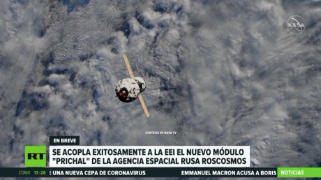 El nuevo módulo Prichal de la agencia espacial rusa se acopla con éxito a la EEI