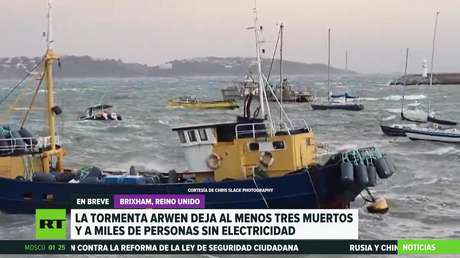 La tormenta Arwen deja al menos tres muertos y a miles de personas sin electricidad en Reino Unido