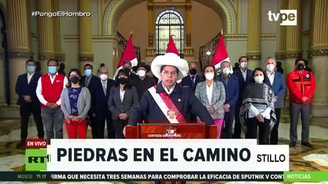 Congresistas de Perú piden a la Fiscalía investigar supuestas reuniones de Pedro Castillo con empresarios en su casa