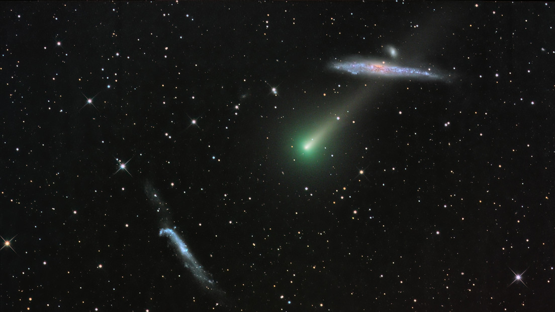 Fotografían al cúmulo globular Messier 3 con el recién descubierto cometa Leonard, que solo regresará a la Tierra dentro de 70.000 años