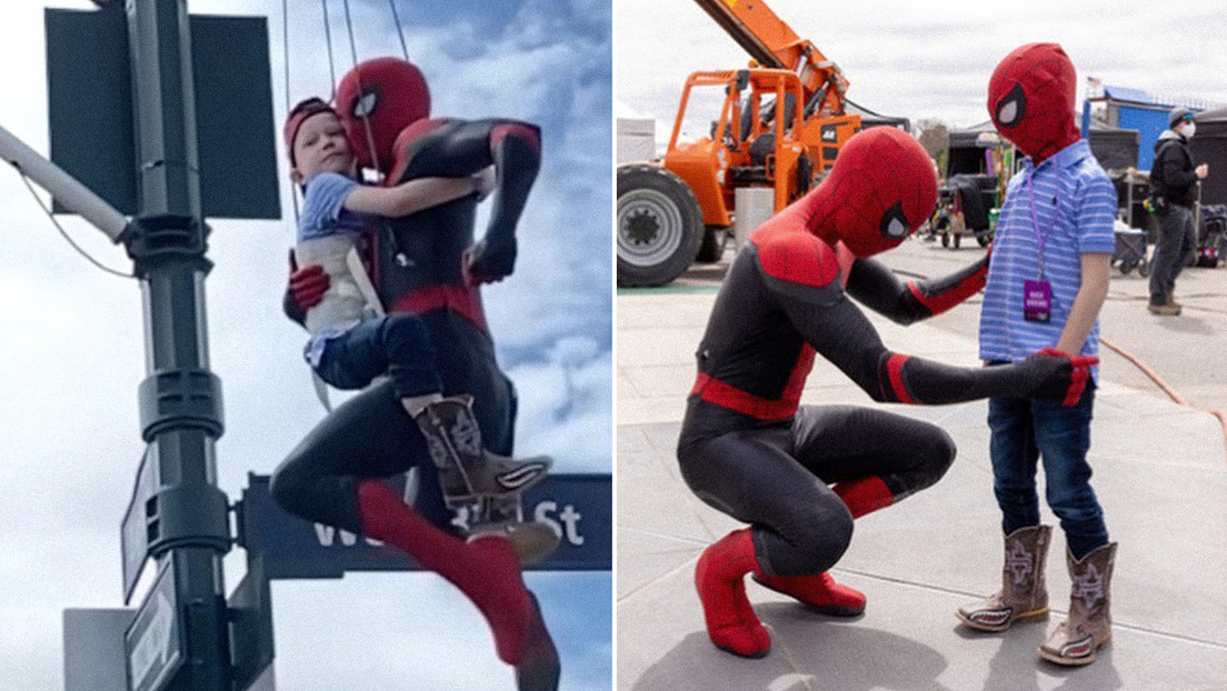 VIDEO: Tom Holland invita al rodaje de 'Spider-Man' al niño que salvó a su hermana menor del ataque de un perro