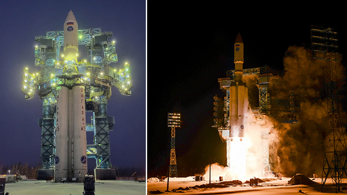 Rusia muestra el lanzamiento exitoso de su cohete portador de clase pesada Angará-A5, que por primera vez lleva la etapa superior Perséi