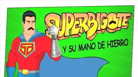 "Superbigote", la caricatura que muestra a Maduro como un superhéroe que se enfrenta a EE.UU.