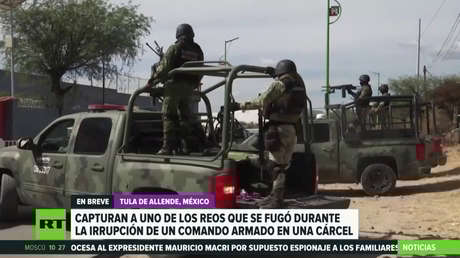Capturan a uno de los nueve reos que se fugó durante la irrupción de un comando armado en una cárcel de México